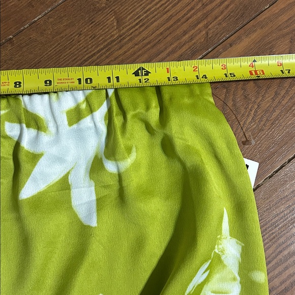 Calvin Klein Lime Green Floral Skirt - Picture 9 of 11